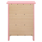 Table de chevet transitionnelle en bois à 3 tiroirs Daniel
