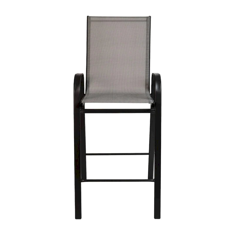 Lot de 4 tabourets de bar d'extérieur en matériau Flex Comfort – Tabouret de terrasse