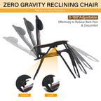 Fauteuil de relaxation zéro gravité XL surdimensionné et rembourré, avec accoudoirs plus larges, inclinable et porte-gobelet - N/A