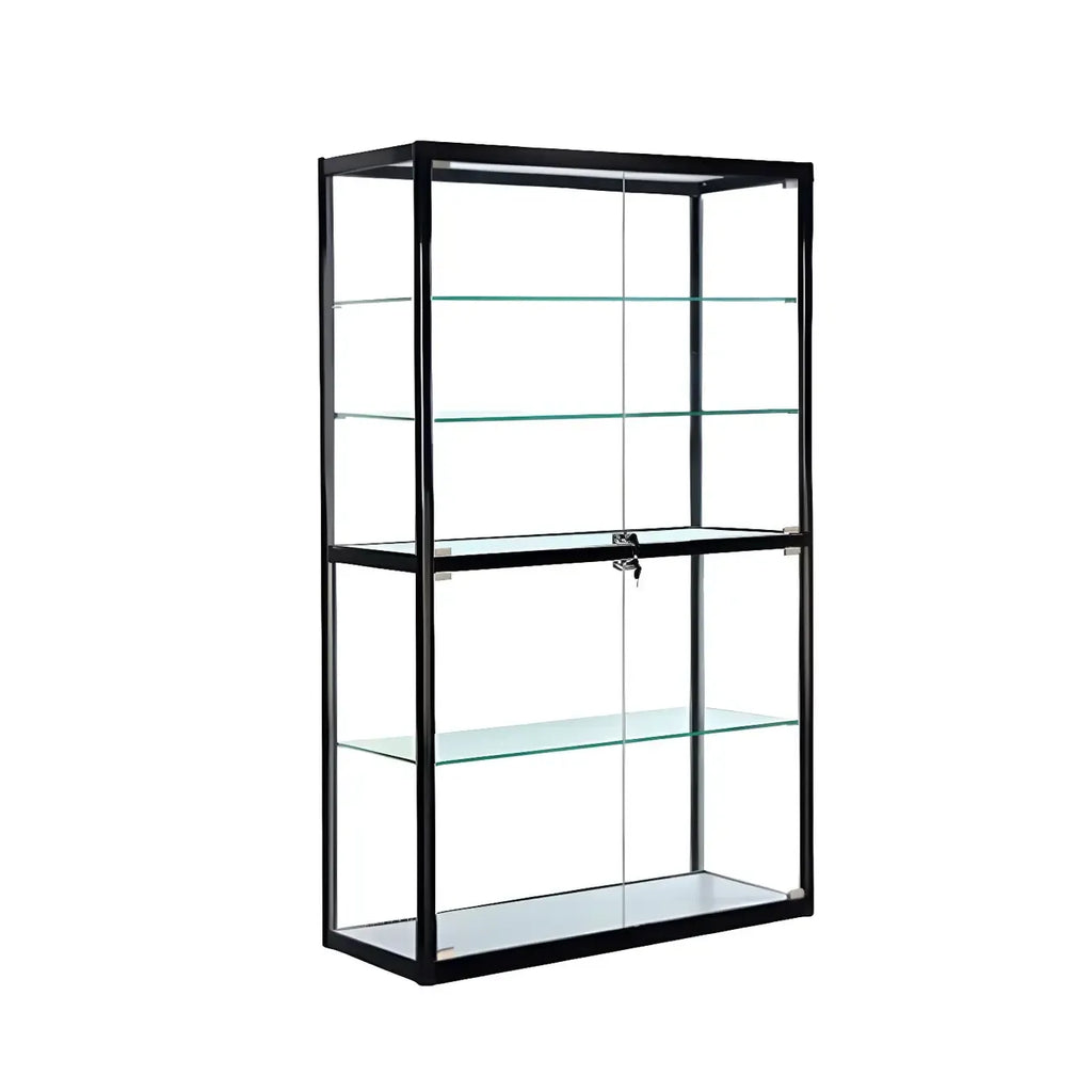 Vitrine contemporaine rectangulaire en verre noir