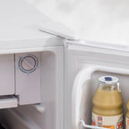 HOMCOM Mini-réfrigérateur avec congélateur 90 L, réfrigérateur compact à porte unique avec thermostat réglable pour chambre à coucher