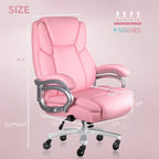 Chaise de bureau Bossin Big and Tall pour cadres, 227 kg, soutien lombaire réglable, chaise ergonomique avec dossier haut en cuir PU