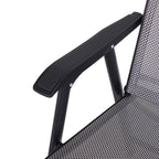Ensemble de 4 chaises de patio pliantes Outsunny au design simple et chic, confortables pour la terrasse, le jardin, la cour et les voyages