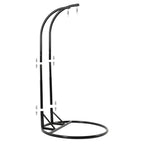 LeisureMod Fauteuil suspendu œuf 2 places avec support - Balançoire hamac de patio en rotin osier intérieur/extérieur avec coussins