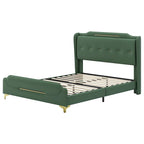 Lit rembourré moderne en cuir PU Uphou de Christopher Knight Home