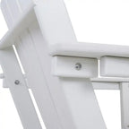 Chaise Adirondack pliable d'extérieur avec porte-gobelet
