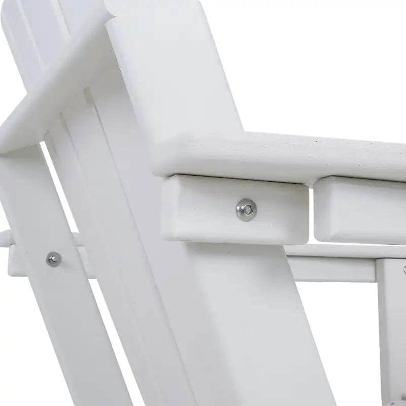 Chaise Adirondack pliable d'extérieur avec porte-gobelet