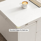 Table basse relevable et pliable avec 4 tabourets et rangement