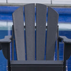 Chaise Adirondack pliable d'extérieur avec porte-gobelet