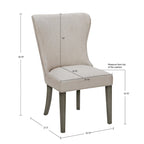Chaise de salle à manger latérale Madison Park Signature Helena