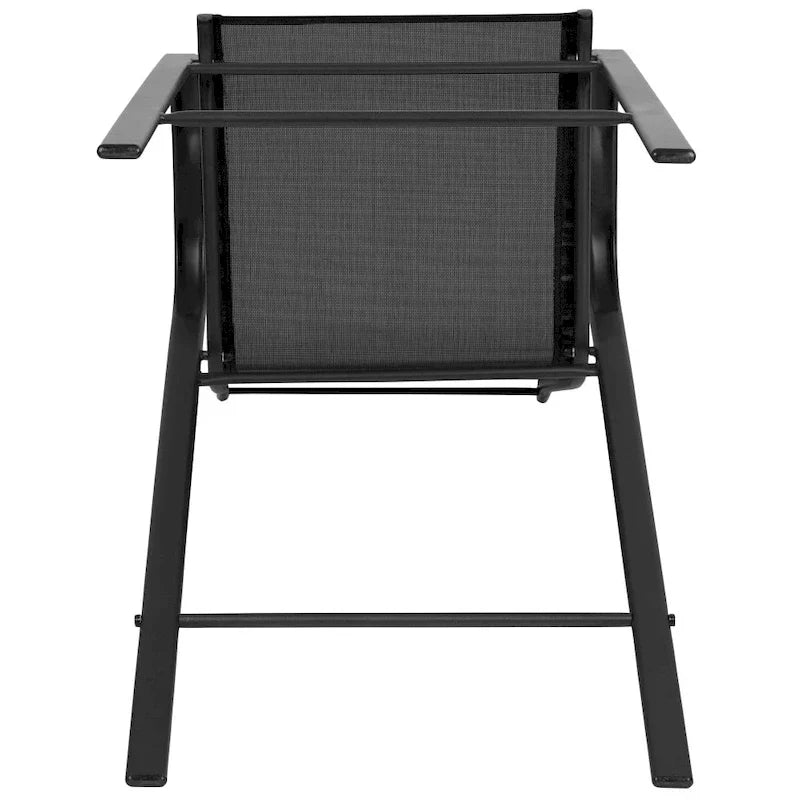 Lot de 4 tabourets de bar d'extérieur en matériau Flex Comfort – Tabouret de terrasse