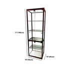 Vitrine contemporaine rectangulaire en verre noir