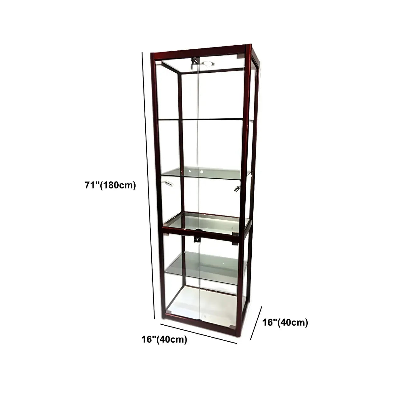 Vitrine contemporaine rectangulaire en verre noir