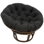 Fauteuil Papasan en rotin Bali de 42 pouces avec coussin en sergé