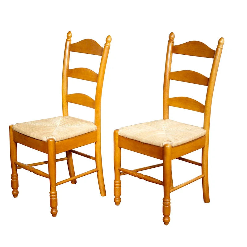 Chaise de salle à manger Simple Living Jessie à dossier échelle (Lot de 2)
