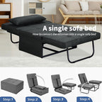 Canapé Convertible Lit Canapé Fauteuil Ottoman Pliant Fauteuils Inclinables pour Salon