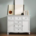 Meuble d'appoint rustique en bois marron pour le rangement du salon