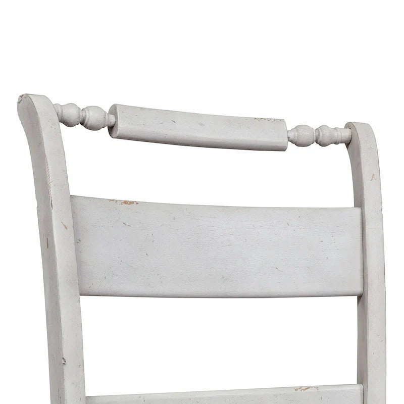 Chaise d'appoint à dossier à lattes Whitney Antique Linen (lot de 2)