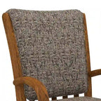 Chaise de salle à manger Chromcraft Darell Caster finition châtaigne