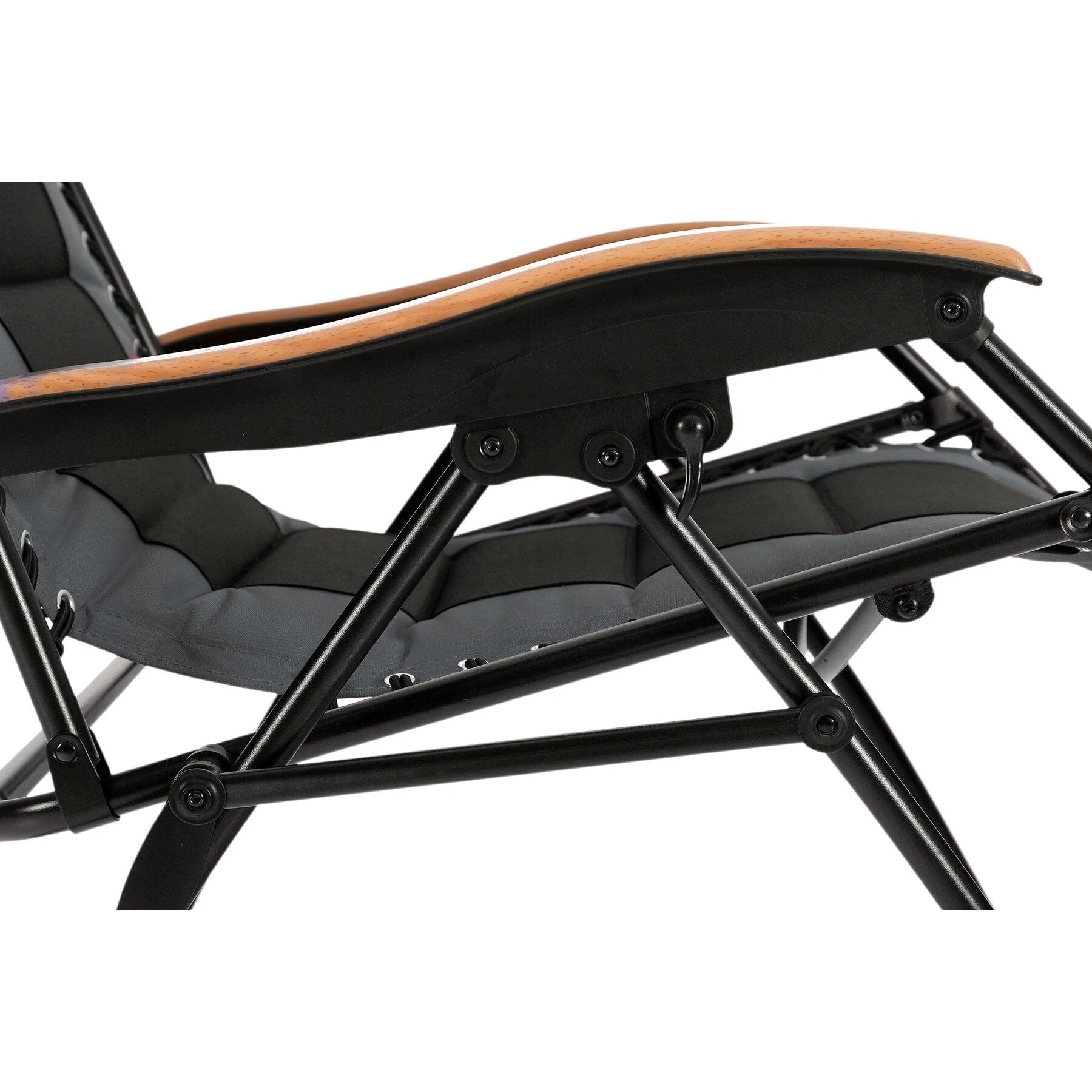 Fauteuil de relaxation zéro gravité XL surdimensionné et rembourré, avec accoudoirs plus larges, inclinable et porte-gobelet - N/A