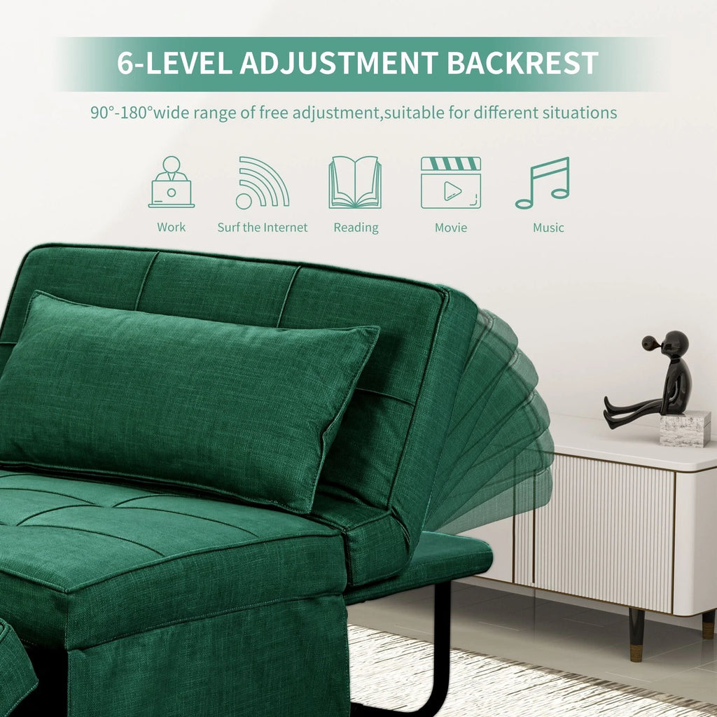 Canapé Convertible Lit Canapé Fauteuil Ottoman Pliant Fauteuils Inclinables pour Salon