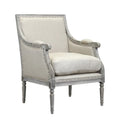 Chaise de salle à manger en bois blanc cassé Burnham Home Designs, collection Prentice