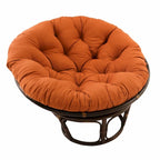 Fauteuil Papasan en rotin Bali de 42 pouces avec coussin en sergé