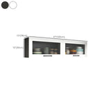 Vaisseliers de cuisine blancs en bois à fixation murale