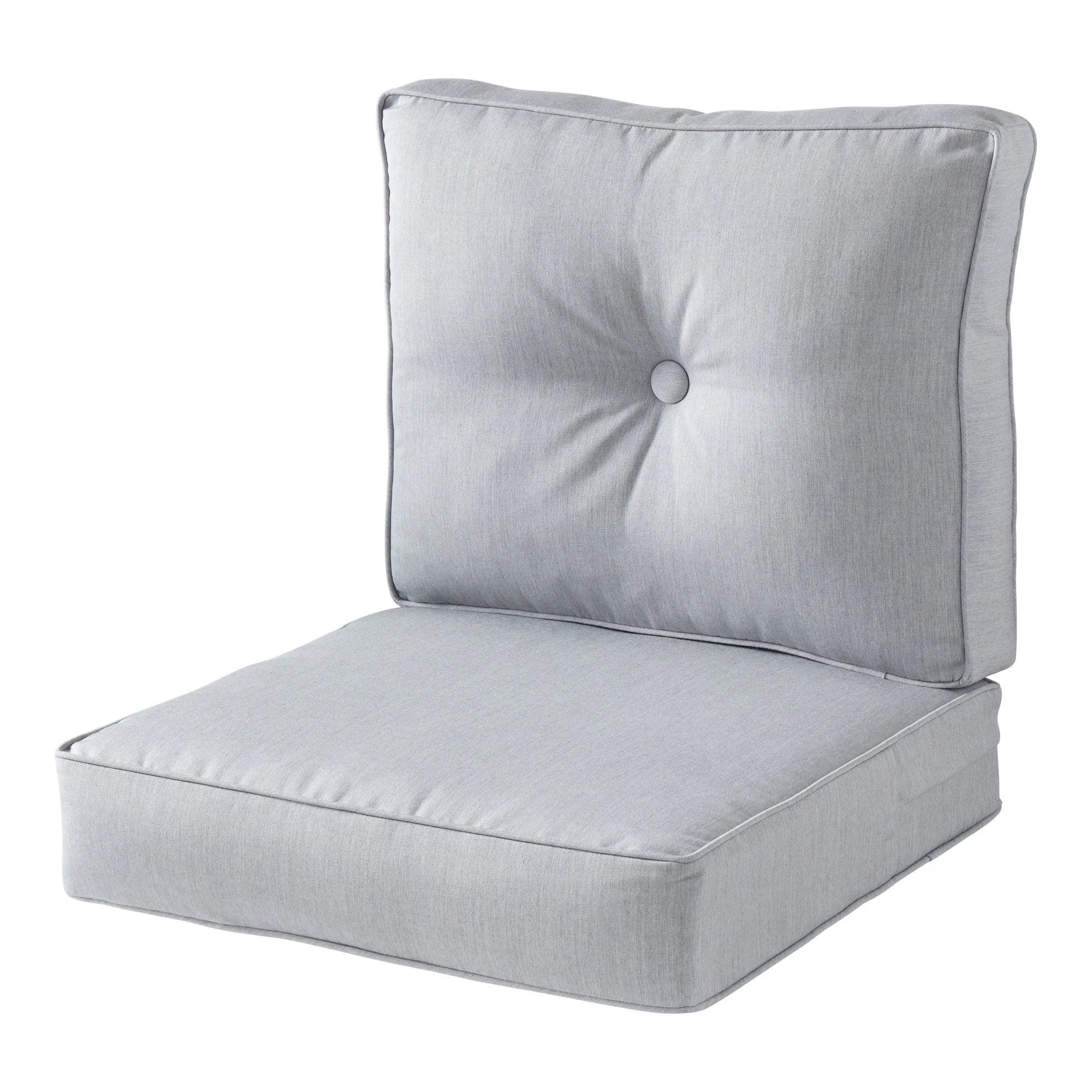 Ensemble de 2 coussins d'extérieur Sunbrella haut de gamme à assise profonde