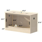 Habitat pour reptiles - Terrarium spacieux pour lézards, serpents et plus encore - 47.2