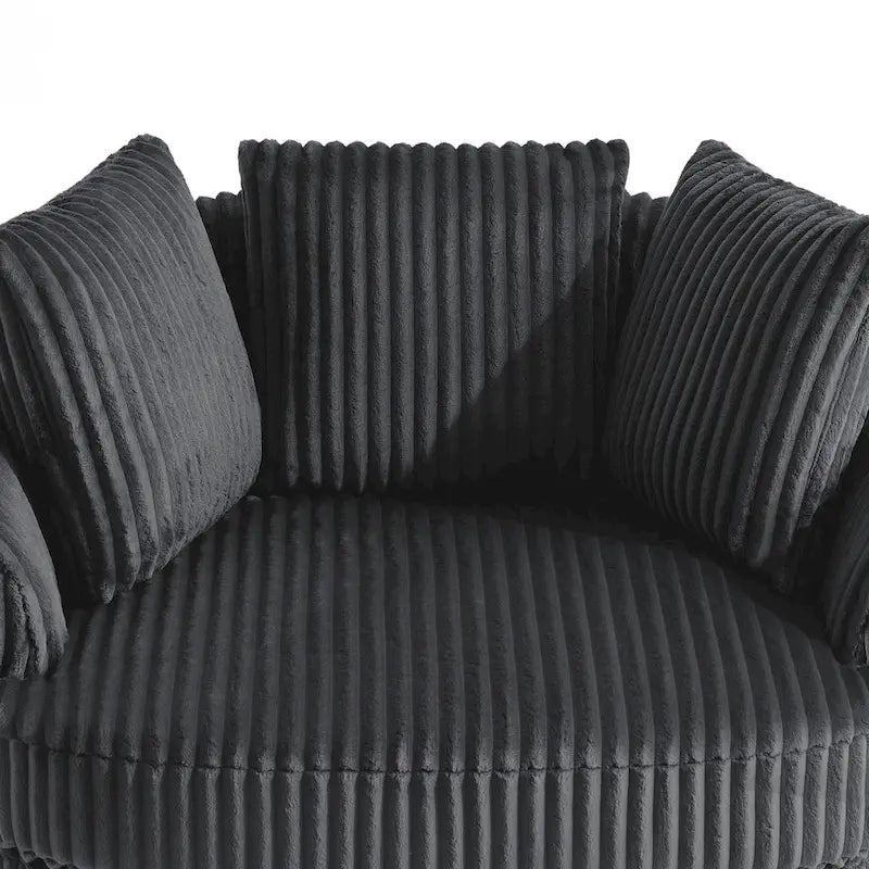 Fauteuil pivotant cylindrique déhoussable à accoudoirs encastrés DREAMSIDEA