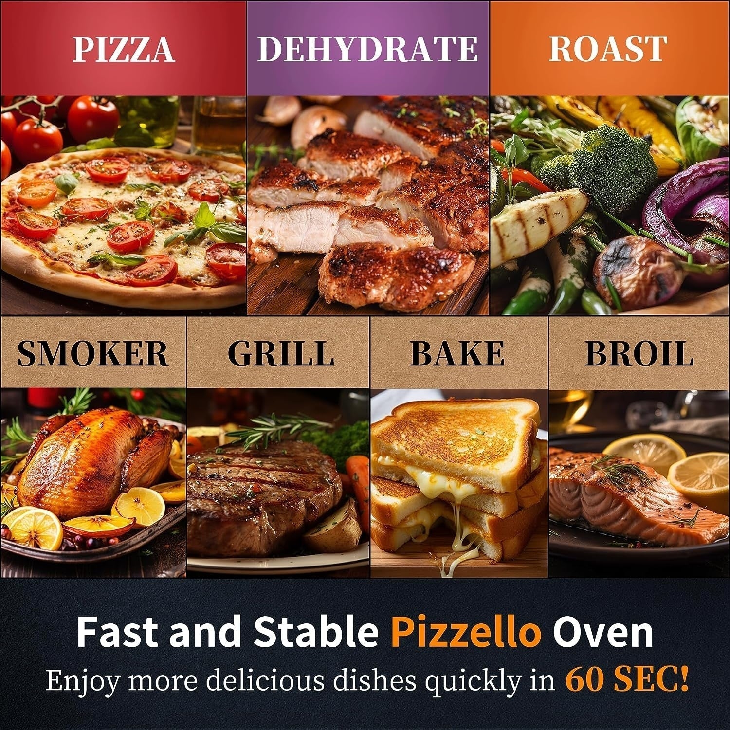 Four à pizza d'extérieur multi-combustibles avec brûleur à gaz et boîte à bois - 30 cm