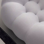 Canapé paresseux courbé 2 places Bubble de forme nid d'abeille en tissu textile 3D pour salon et appartement
