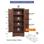 Armoire de rangement de cuisine de ferme, meubles de rangement en bois