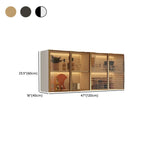 Buffet de cuisine mural gris en bois avec rangement