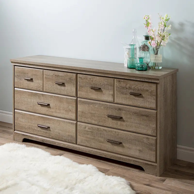Commode double 6 tiroirs Versa Country Cottage