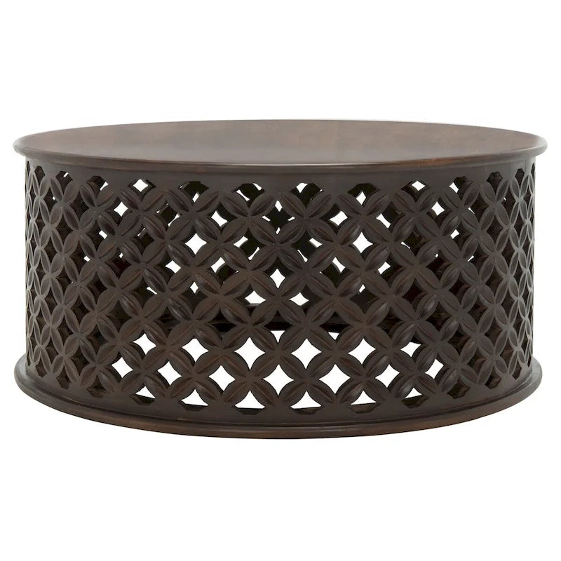 SAFAVIEH Antkea Table Basse Ronde - 35 L x 35 P x 16 H - 35Lx35Px16H