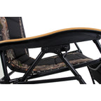 Fauteuil de relaxation zéro gravité XL surdimensionné et rembourré, avec accoudoirs plus larges, inclinable et porte-gobelet - N/A