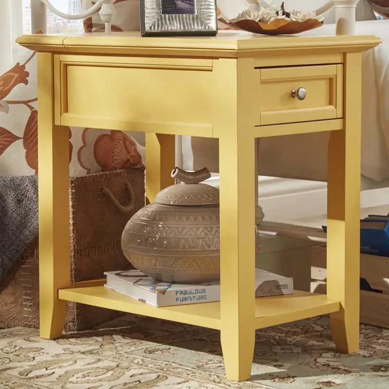Table d'appoint à 1 tiroir Zayden avec station de charge par iNSPIRE Q Bold