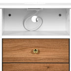 Tables de chevet lot de 2 avec station de recharge table d'appoint avec 2 tiroirs avec ports USB et prises de courant chevet de lit