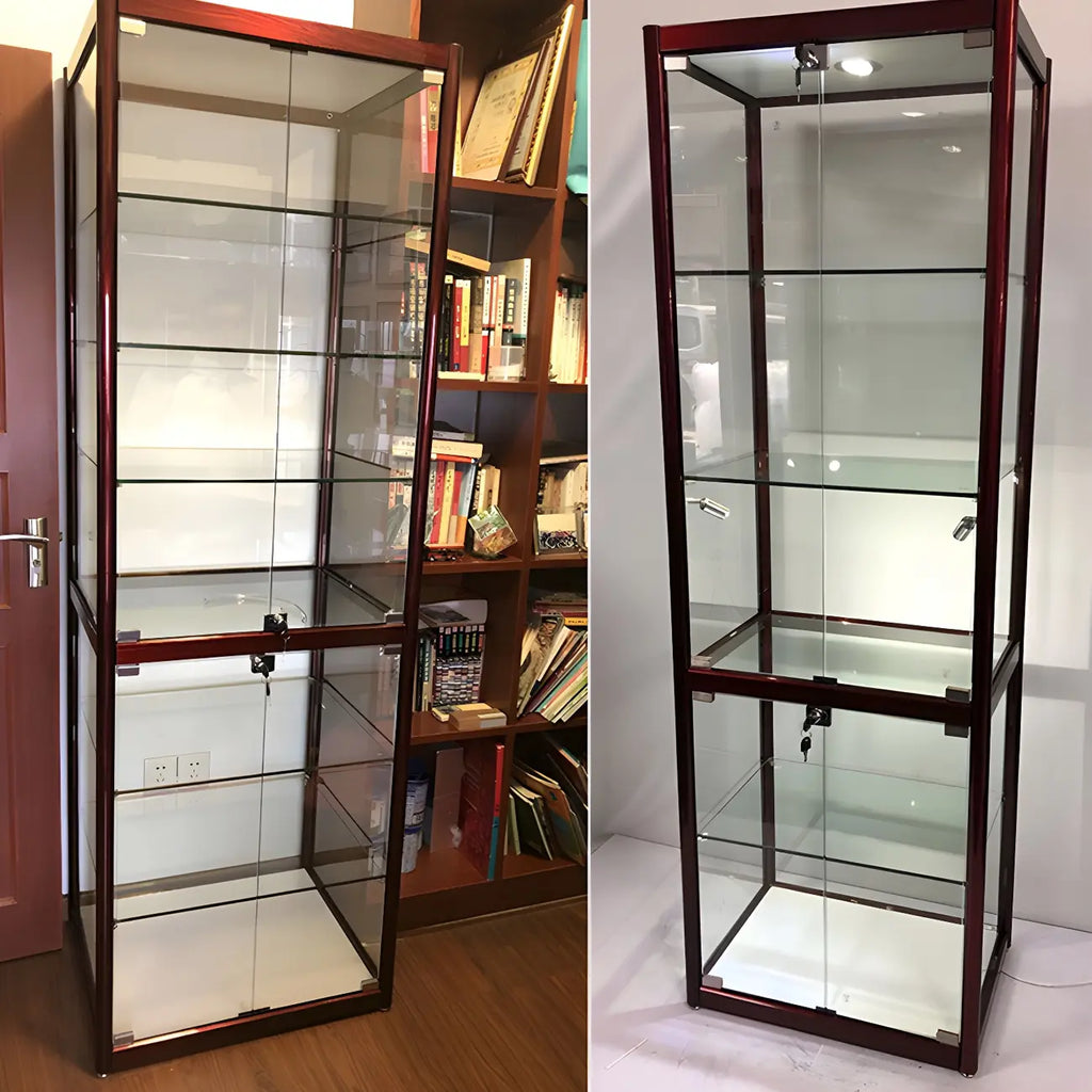 Vitrine contemporaine rectangulaire en verre noir
