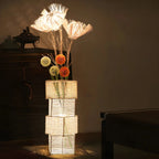Lampadaire tressé LED à brancher pour salon