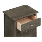 Table de chevet transitionnelle en bois à 3 tiroirs Daniel