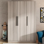 Armoire Penderie en Bois avec 6 Cubes de Rangement et Tringle Suspendue