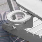 Chaise Adirondack pliable d'extérieur avec porte-gobelet