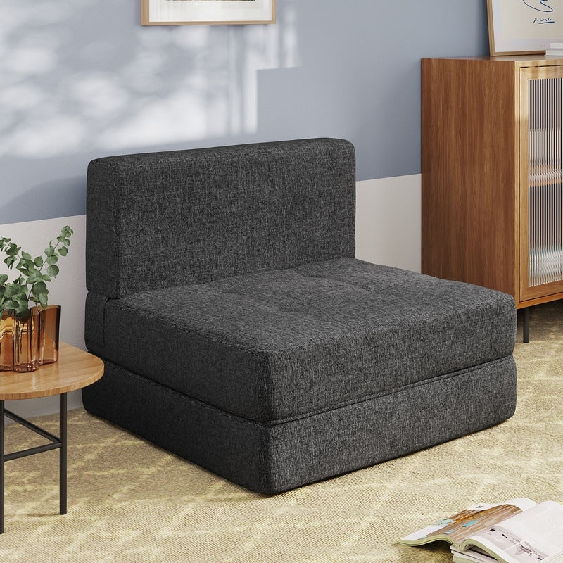 Chaise convertible 3-en-1, chaise pliable, lit-méridienne dépliable
