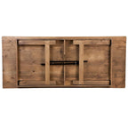 Ensemble de 10 chaises à dossier croisé et coussins avec table de ferme pliante rustique 8 x 40