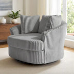 Fauteuil pivotant cylindrique déhoussable à accoudoirs encastrés DREAMSIDEA