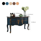 Console de rangement en bois "café français" avec tiroirs