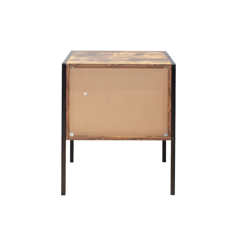 Table de chevet de style industriel (Lot de 2)